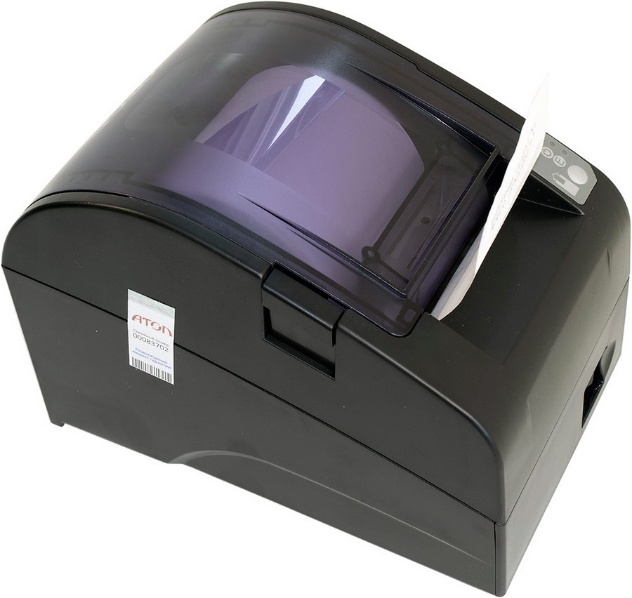 Фискальный регистратор АТОЛ FPrint-22ПТК. Черный. USB. RS-232. Ethernet. 5.0
