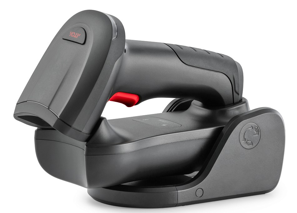 Беспроводной сканер штрихкода АТОЛ SB5100 BT (2D, черный, USB, Bluetooth 5.0, IP42, c подставкой)