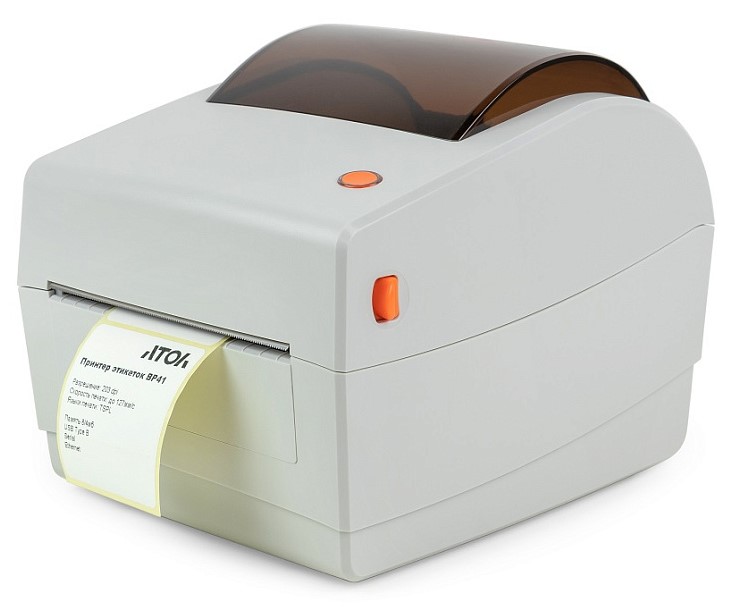 Принтер этикеток АТОЛ BP41 (203dpi, термопечать, USB, Ethernet, ширина печати 104мм, скорость 127 мм/с)