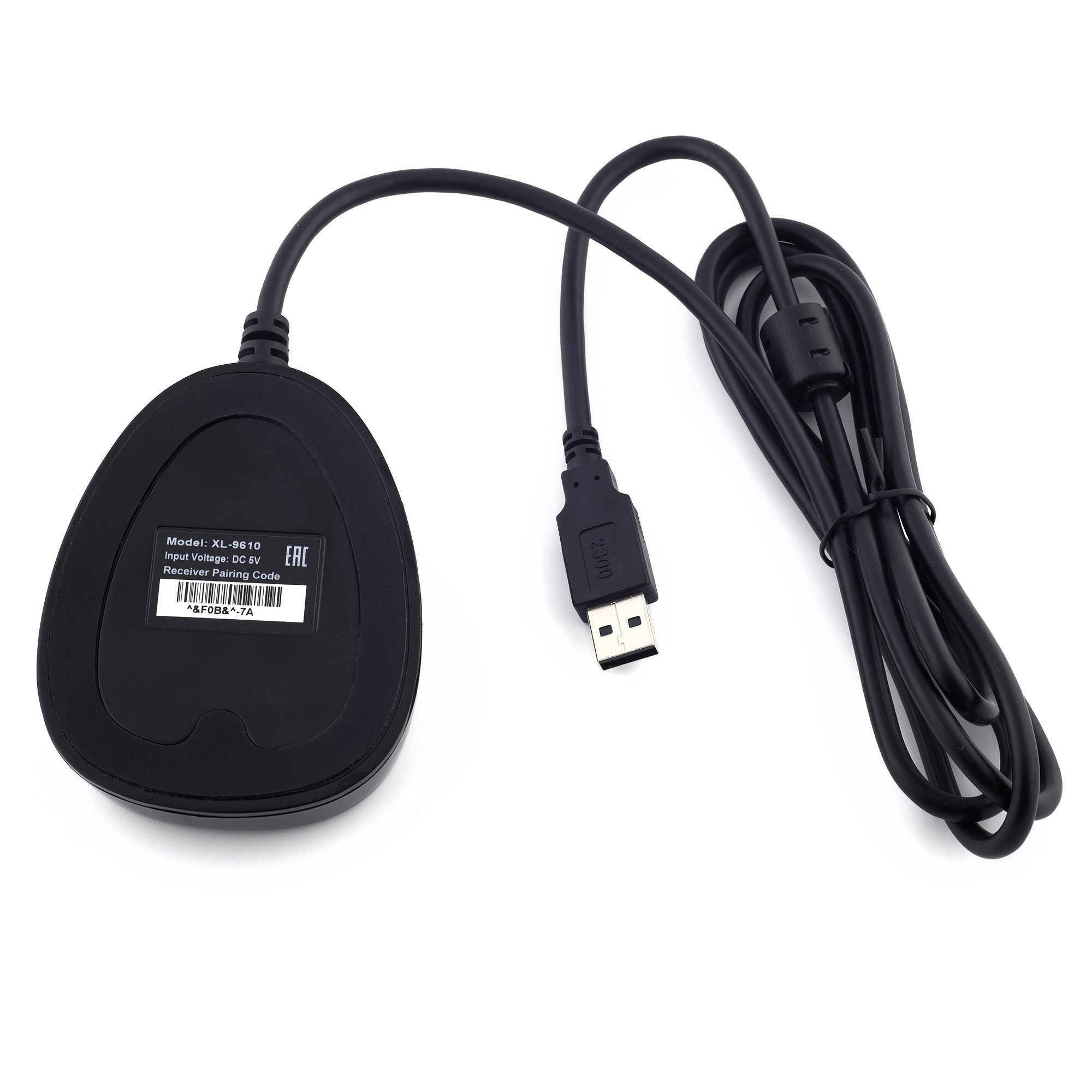 Беспроводной сканер штрихкода SUNLUX XL-9610 (2D, черный, USB, Bluetooth, c подставкой)