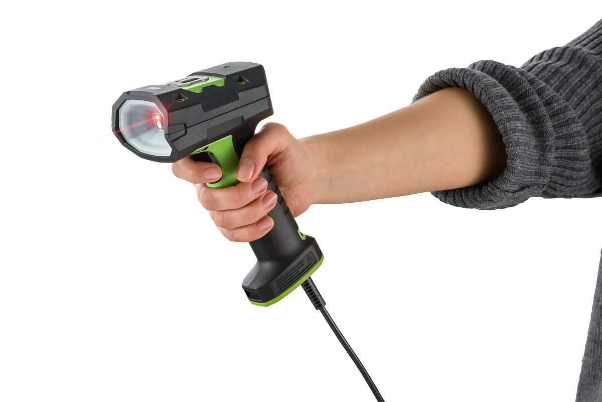 Ручной сканер штрихкода АТОЛ SB8100 (2D, зеленый, USB, RS-232, IP65, без подставки)
