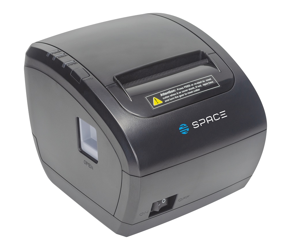 Чековый принтер SPACE Sonic V2 (USB, Ethernet, ширина печати 80мм, скорость печати 230мм/с, черный)