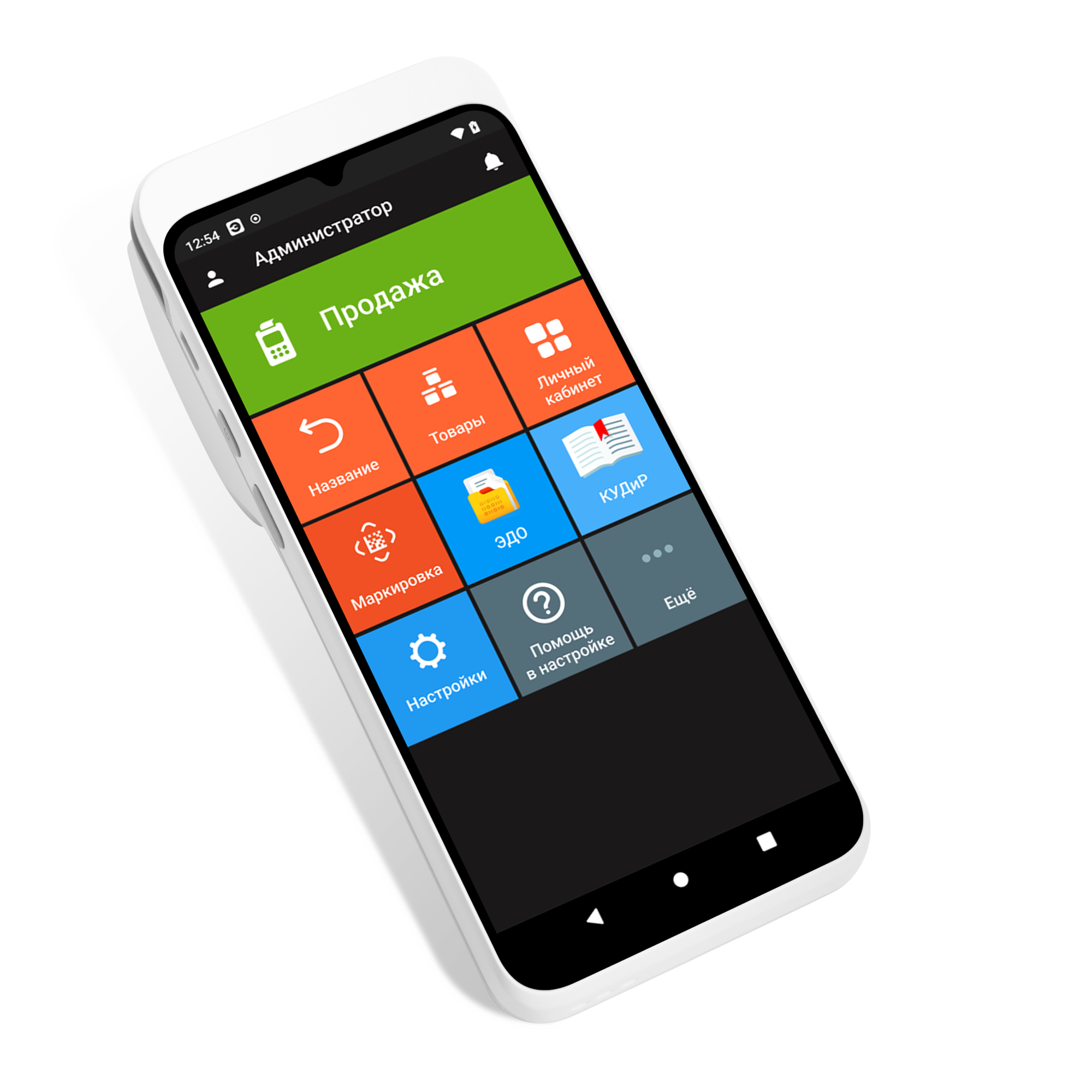 Смарт-терминал Эвотор 6, белый, с эквайрингом