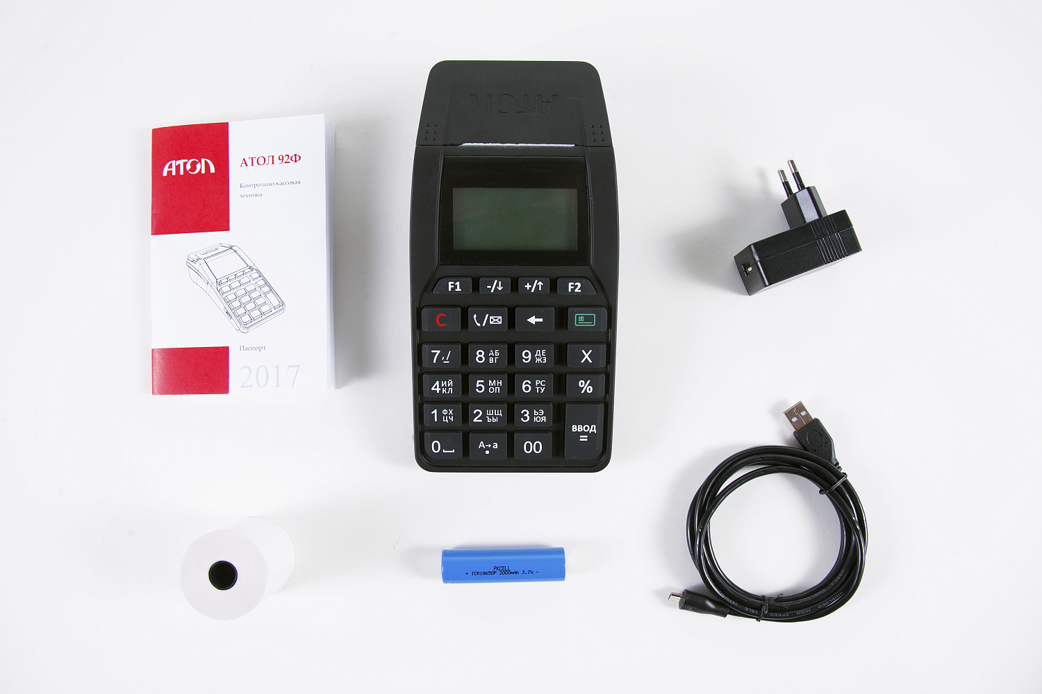 Ньюджер АТОЛ 92Ф. Черный. Ethernet. 2G. Bluetooth. Wi-Fi. 5.0